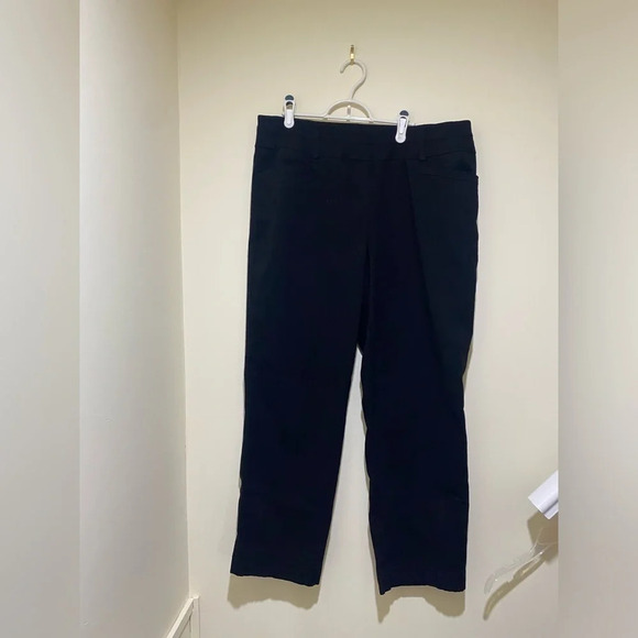 Pennington’s women’s Plus Size Savy Black stretchy office flare pants size 18 - Picture 1 of 11